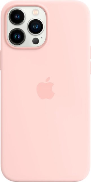 Apple iPhone 13 Pro Max Silicone Case with MagSafe Chalk Pink苹果原装硅胶 - Best Buy