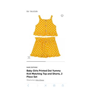 $12.93 Rare Editions Baby Girls Printed Dot Yummy Knit Matching Top and Shorts, 2 Piece Set & Reviews - Sets & Outfits - Kids - Macy s