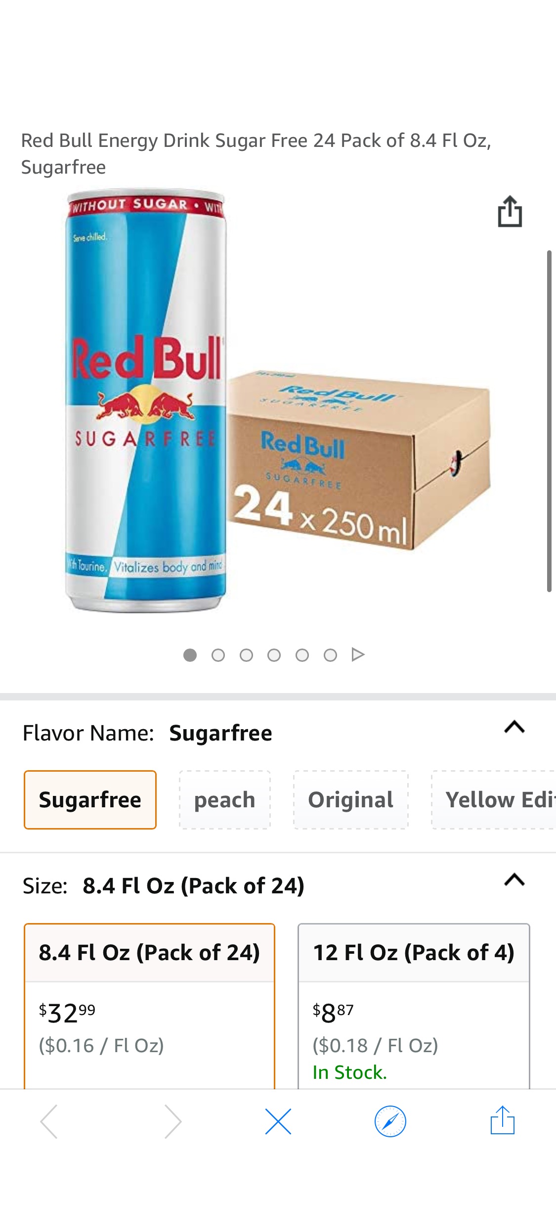 折后 26 99 包邮 红牛red Bull Energy Drink 无糖能量饮料24瓶需激活 6折扣卷 原价 32 99 无糖能量饮料 非常低卡洛里 在提神的同时不为身体增加负担 含有优质成分 咖啡因 牛磺酸 B 族维生素等 北美省钱快报折扣爆料