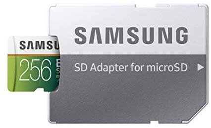 amsung EVO Select 256GB 100MB/s U3 MicroSDXC