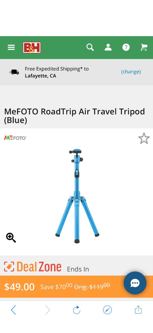 MeFOTO RoadTrip Air Travel Tripod