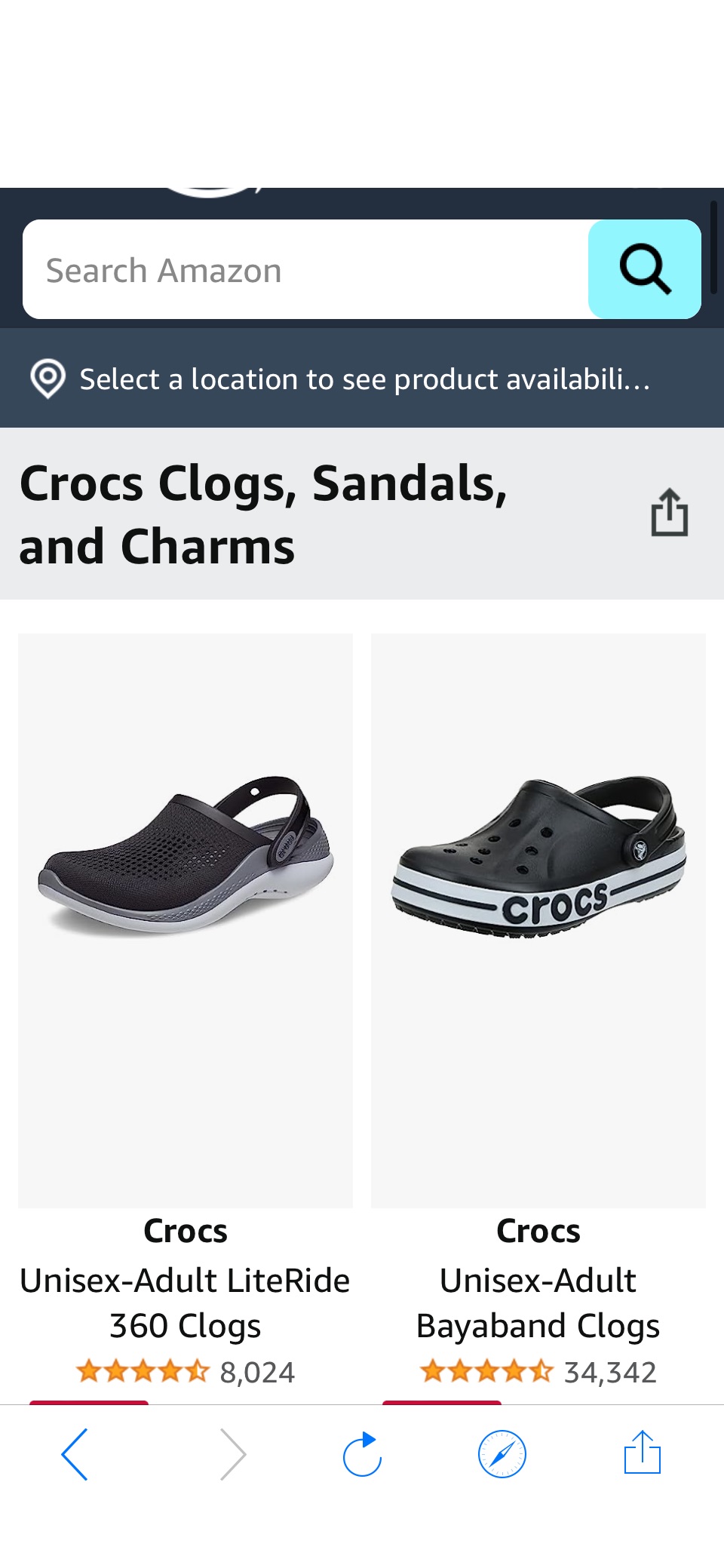 Crocs Clogs, Sandals, and Charms促销9.09起