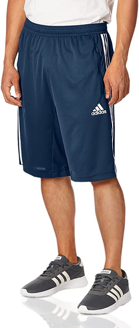 adidas Men's Designed 2 Move 3-Stripes Primeblue Shorts, Crew Navy/White, Medium at Amazon Men’s Clothing store