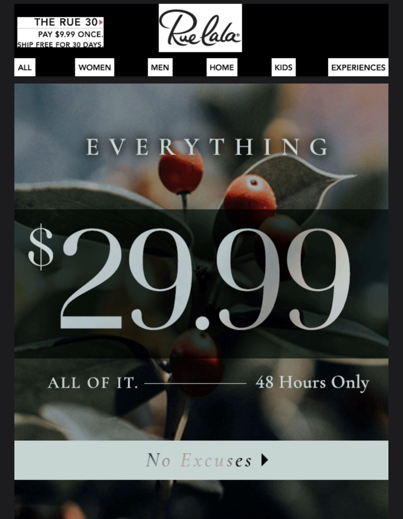 Rue La La — Everything $29.99: 48 Hours Only