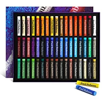 Paul Rubens Oil Pastels, 50 Colors Artist Soft Oil Pastels Vibrant and Creamy, Suitable for Artists, Beginners, Students, Kids Art Painting Drawing : Arts, Crafts & Sewing