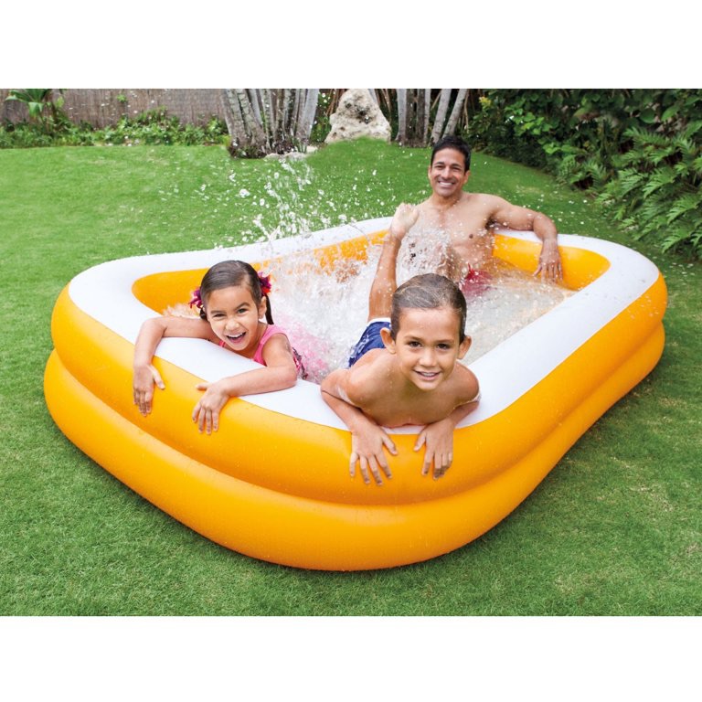 Intex Outdoor Inflatable Family and Kids Swimming Pool Swim Center, Mandarin儿童充气游泳池