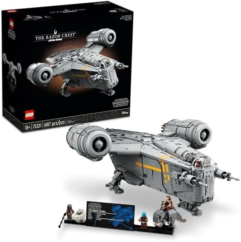 Amazon.com: LEGO Star Wars The Razor Crest 75331 UCS Set, Ultimate Collectors Series Starship Model Kit for Adults, Large Iconic The Mandalorian Memorabilia Collectable : Toys & Games 星战剃刀冠号