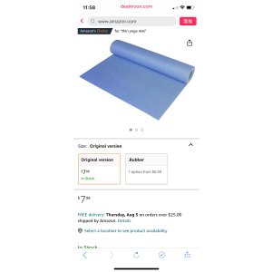 $7.9 Amazon.com: CAP Barbell 瑜伽垫
