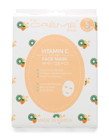 韩国 face shop 5pc Vitamin C Face Masks - Skin Care - T.J.Maxx