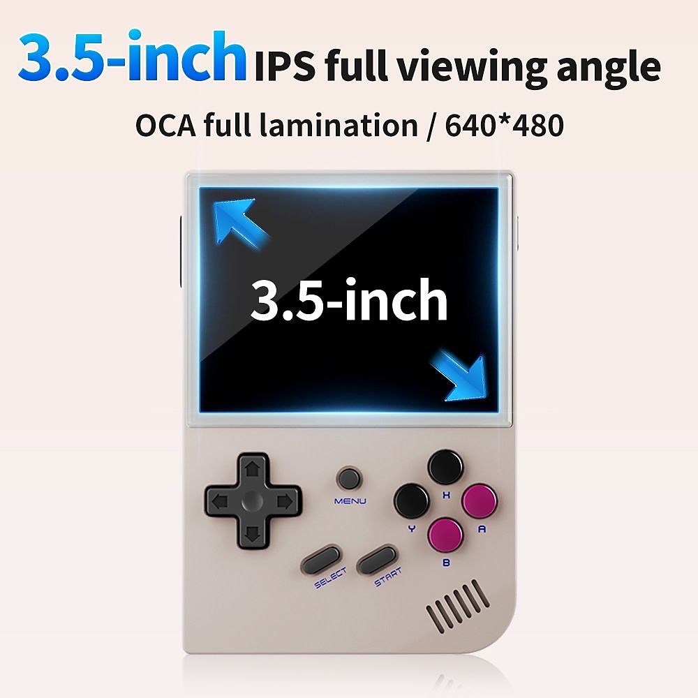 ANBERNIC RG35XX Retro Handheld Game Console Linux System 3.5 Inch IPS Screen Portable Pocket Video Player 10000+ Games Boy Gift, Christmas Birthday Party Gifts for Friends and Children 2024 - $62.99