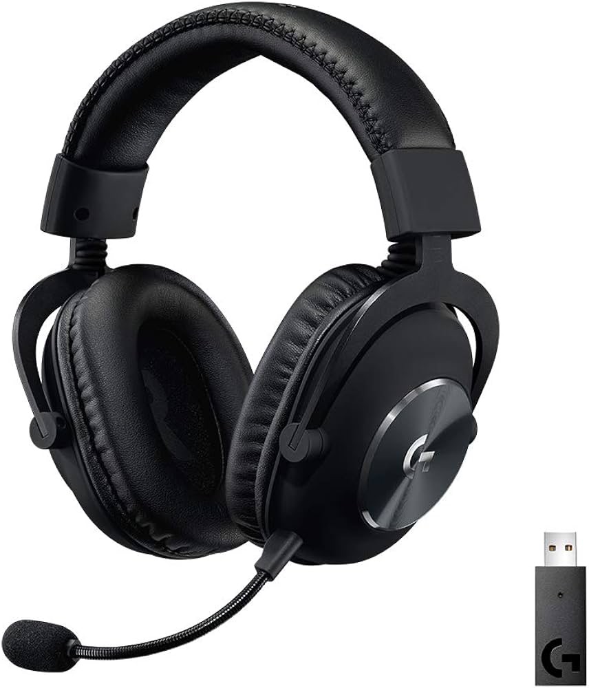 Amazon.com: Logitech G PRO X Wireless Lightspeed Gaming Headset: Blue VO!CE Detachable Boom Mic, 50 mm PRO-G Drivers, DTS Headphone:X 2.0 Surround Sound - Black : Video Games