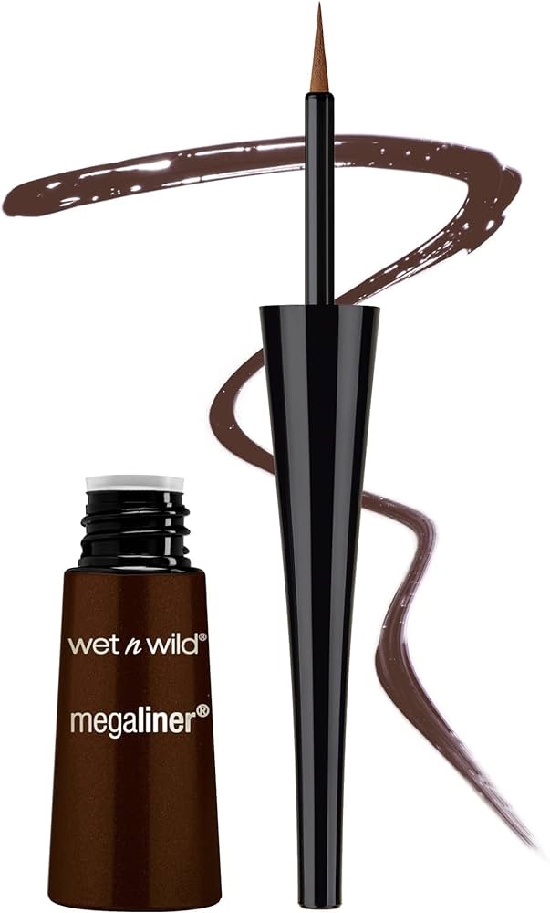 Amazon.com : wet n wild MegaLiner Liquid Eyeliner - Dark Brown : Beauty & Personal Care