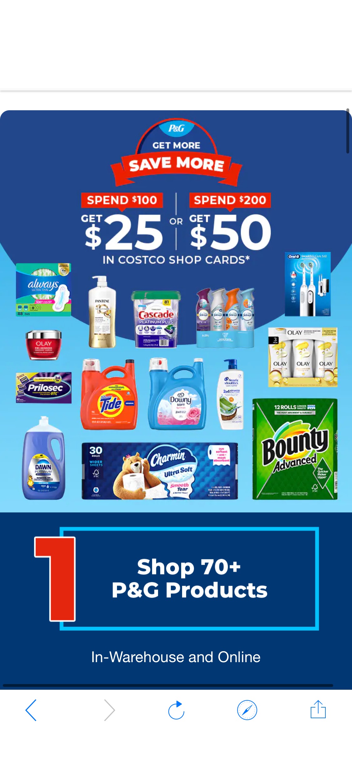 P&G  | Costco star today P&G product deals start 8/26; all other deals start 8/28