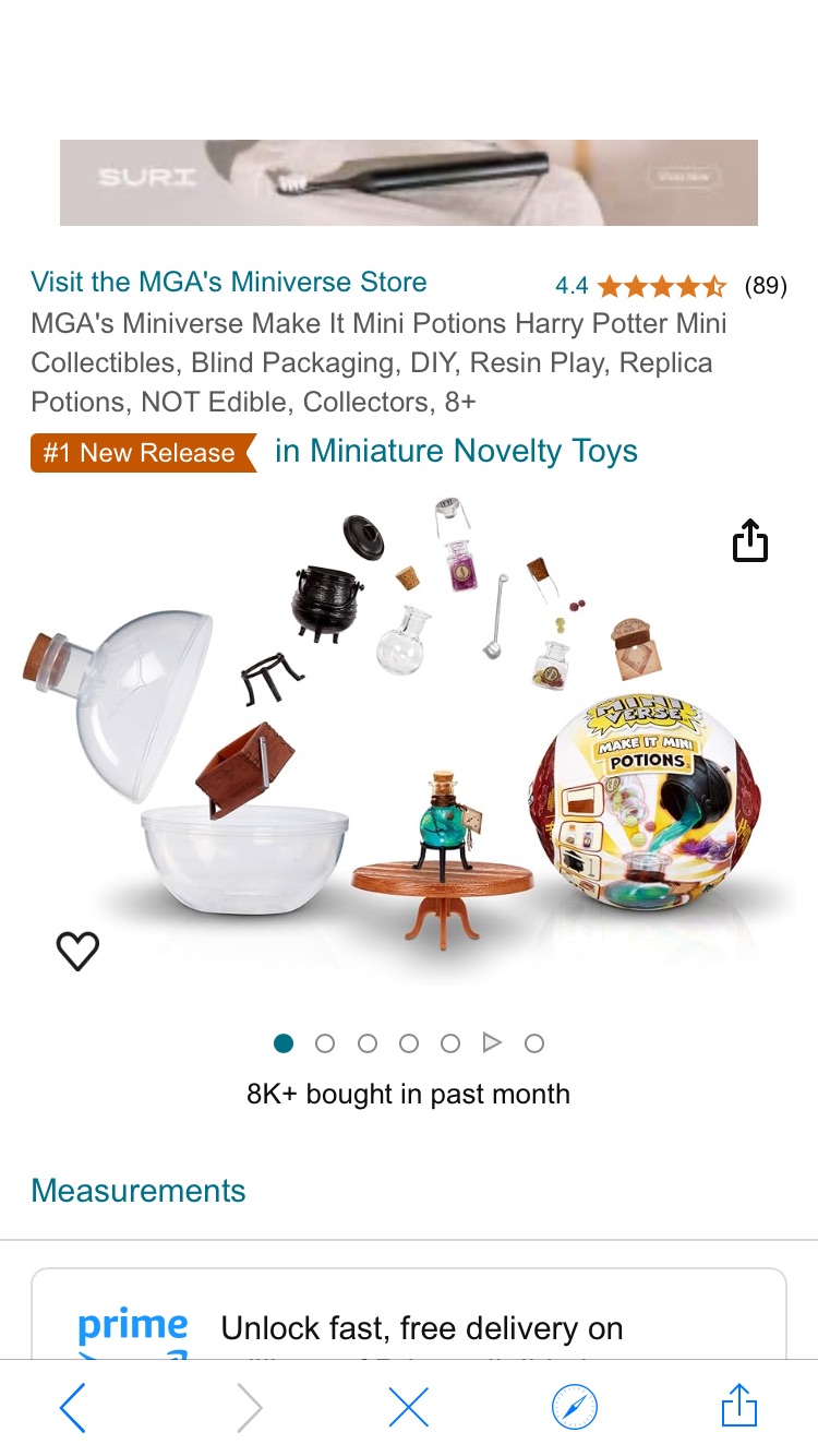 Amazon.com: MGA's Miniverse Make It Mini Potions Harry Potter Mini Collectibles, Blind Packaging, DIY, Resin Play, Replica Potions, NOT Edible, Collectors, 8+ : Toys & Games