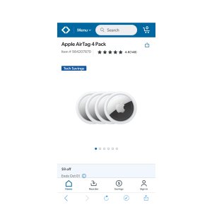$79.98 Apple AirTag 4 Pack - Sam s Club