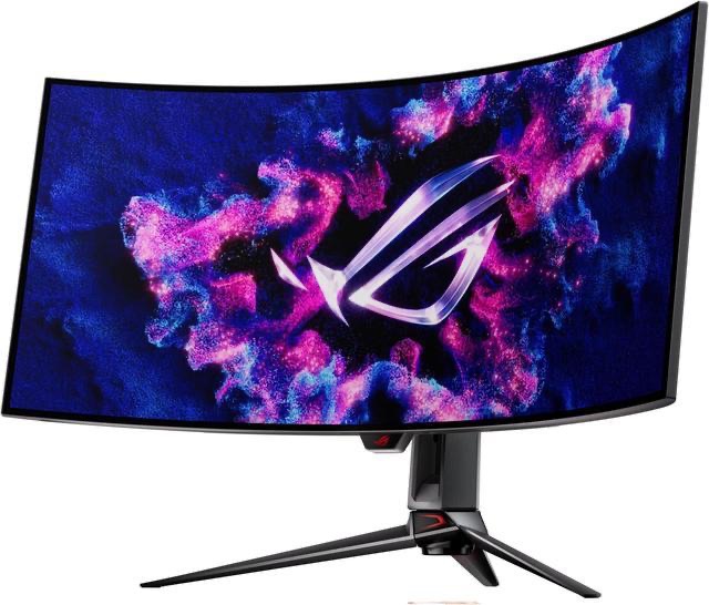 快ASUS ROG Swift 39" Ultrawide 800R Curved OLED Gaming Monitor (PG39WCDM) - 21:9 (3440x1440), 240Hz, 0.03ms, G-SYNC Compatible, Custom Heatsink, Smart KVM, 90W USB-C, DisplayWidget - Newegg.com