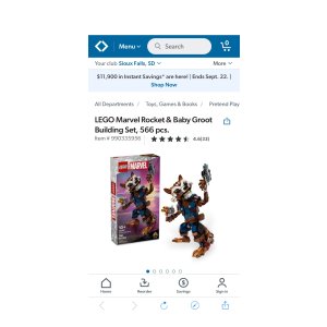 $47.98 LEGO Marvel Rocket & Baby Groot Building Set, 566 pcs. - Sam s Club
