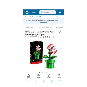 $47.95 LEGO Super Mario Piranha Plant Building Set, 540 pcs. - Sam s Club
