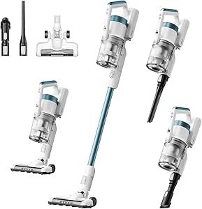 Amazon.com - Eureka RapidClean Pro Cordless Cleaner for Hard Floors Lightweight Vacuum LED Headlights, Convenient Stick and Handheld Vac, Blue, NEC280TL