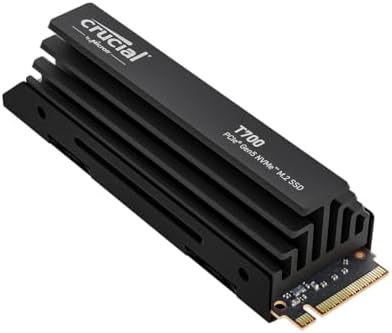 Amazon.com: Crucial T700 2TB Gen5 NVMe M.2 SSD with Heatsink - Up to 12,400 MB/s - DirectStorage Enabled - CT2000T700SSD5 - Gaming, Photography, Video Editing &amp; Design - Internal Solid S