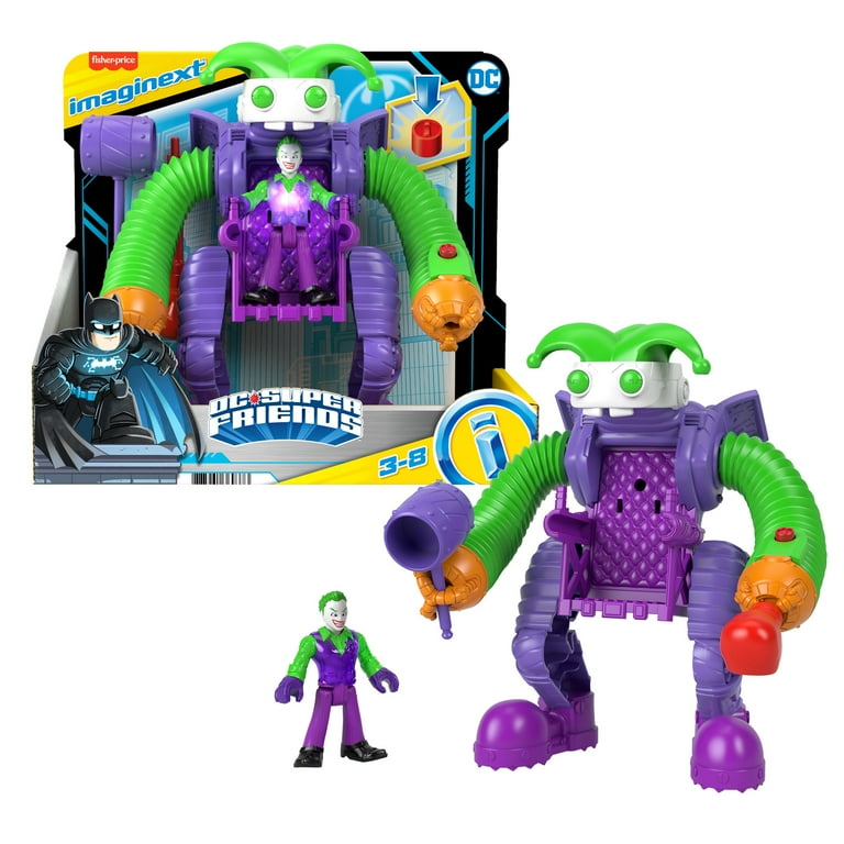 Imaginext DC Super Friends The Joker Battling Robot, 3-Piece Figure Set with Lights for Preschool Kids - Walmart.com