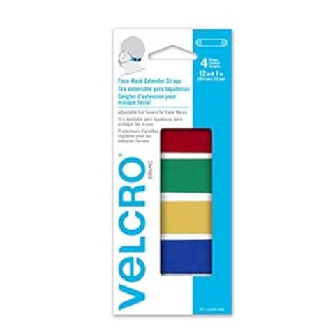 VELCRO 口罩延长带 4 件装 彩色