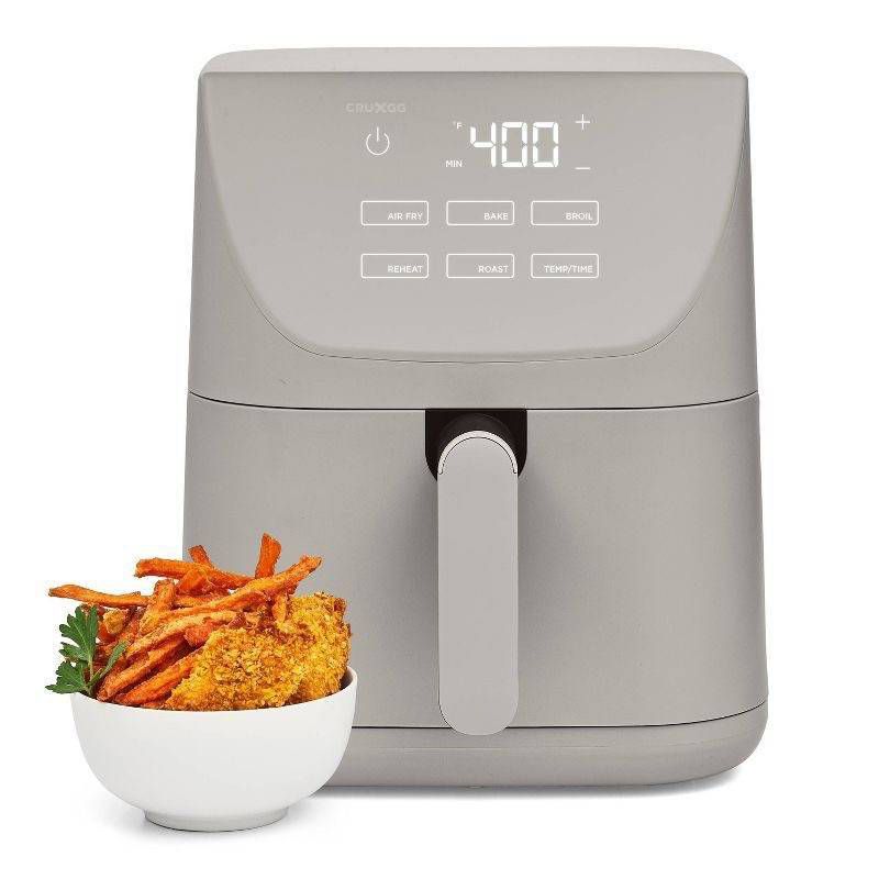 Cruxgg 6qt Air Fryer Gray : Target