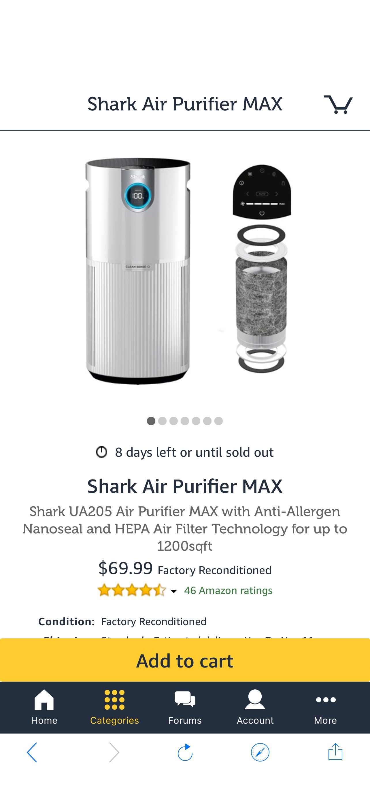 Shark Air Purifier MAX