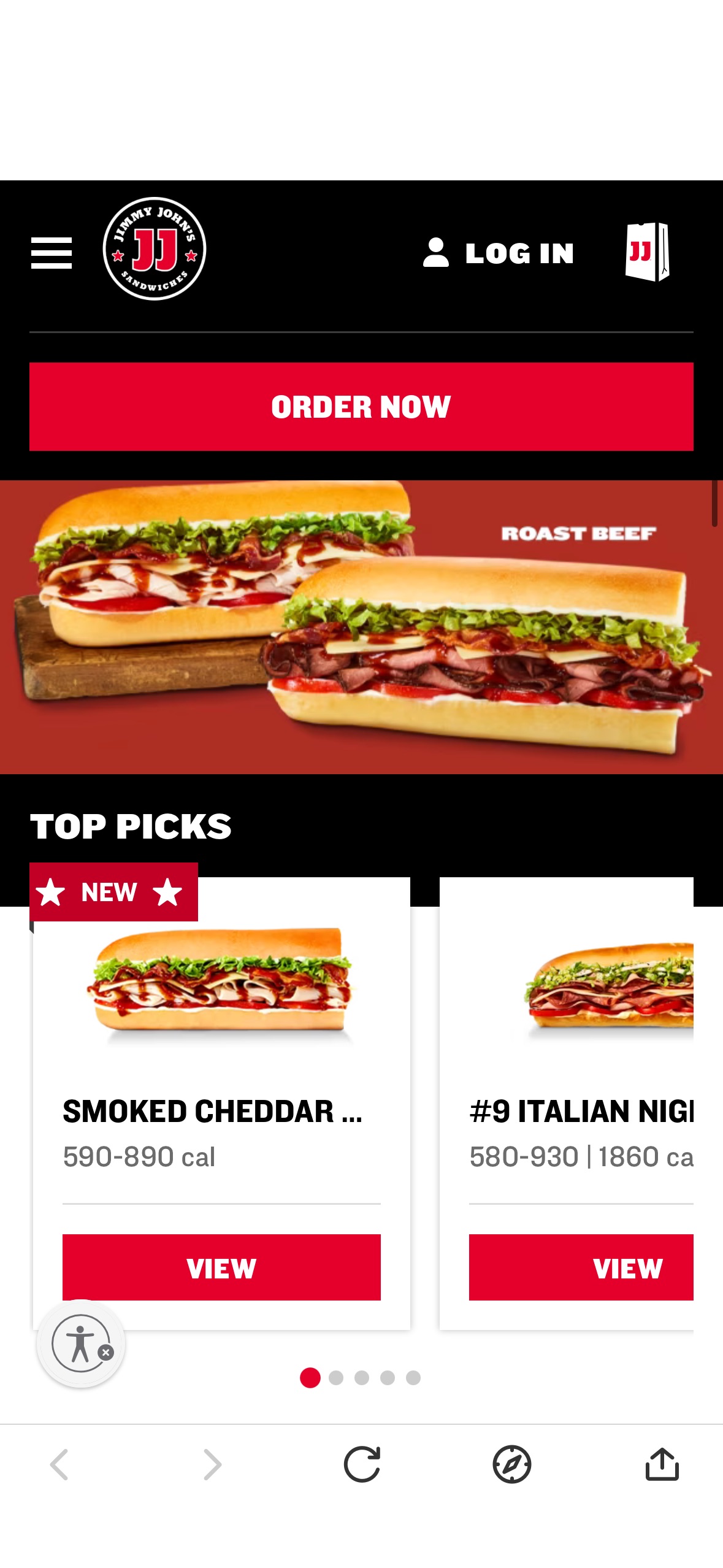 免费三明治at Jimmy John’s ，When you create a new Jimmy John’s account, you’ll score a free sandwich after your first purchase!