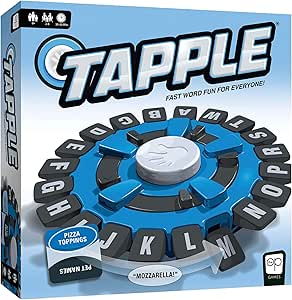 Amazon.com: USAOPOLY TAPPLE® Word Game | Fast-Paced Family Board Game | Choose a Category &amp; Race Against The Timer to be The Last Player | Learning Game Great for All Ages (1 Pack) : Toy