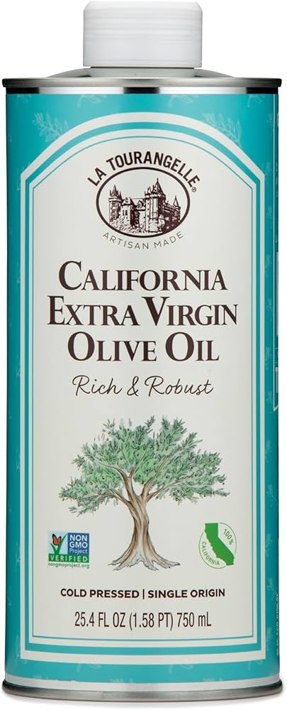 La Tourangelle California Extra Virgin Olive Oil, Cold-Pressed High Antioxidant Olives Single Origin from California, 25.4 Fl Oz : Grocery & Gourmet Food初榨橄榄油