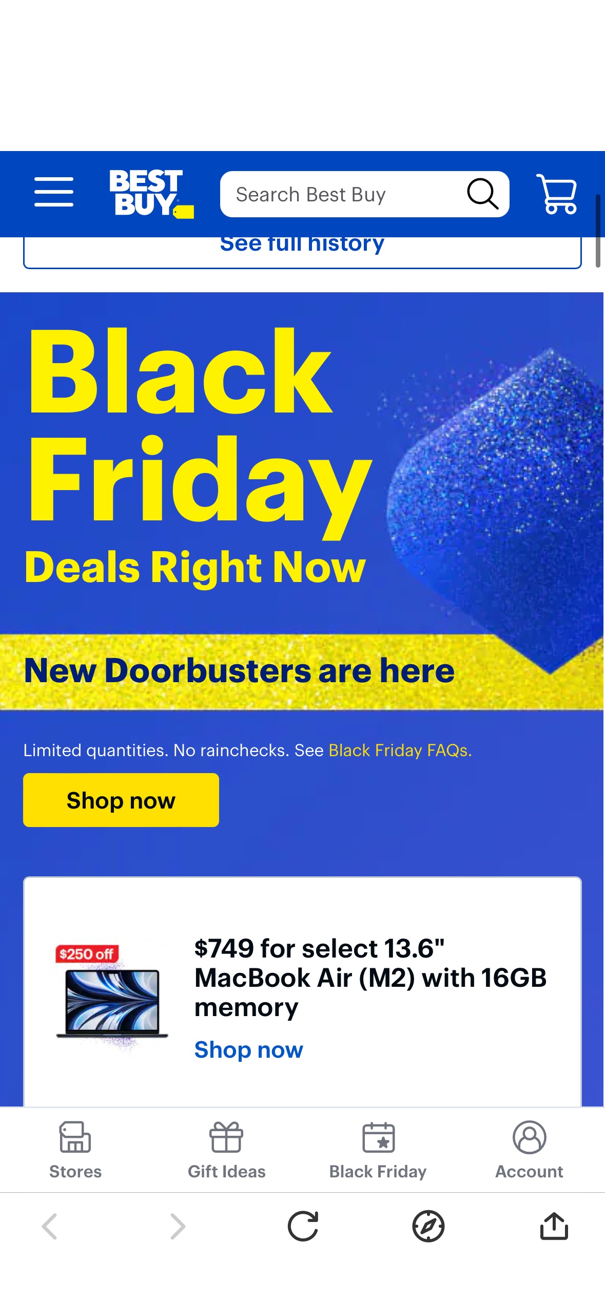 Best Buy 黑五Doorbusters are Here + Holiday Price Match Guarantee 回归