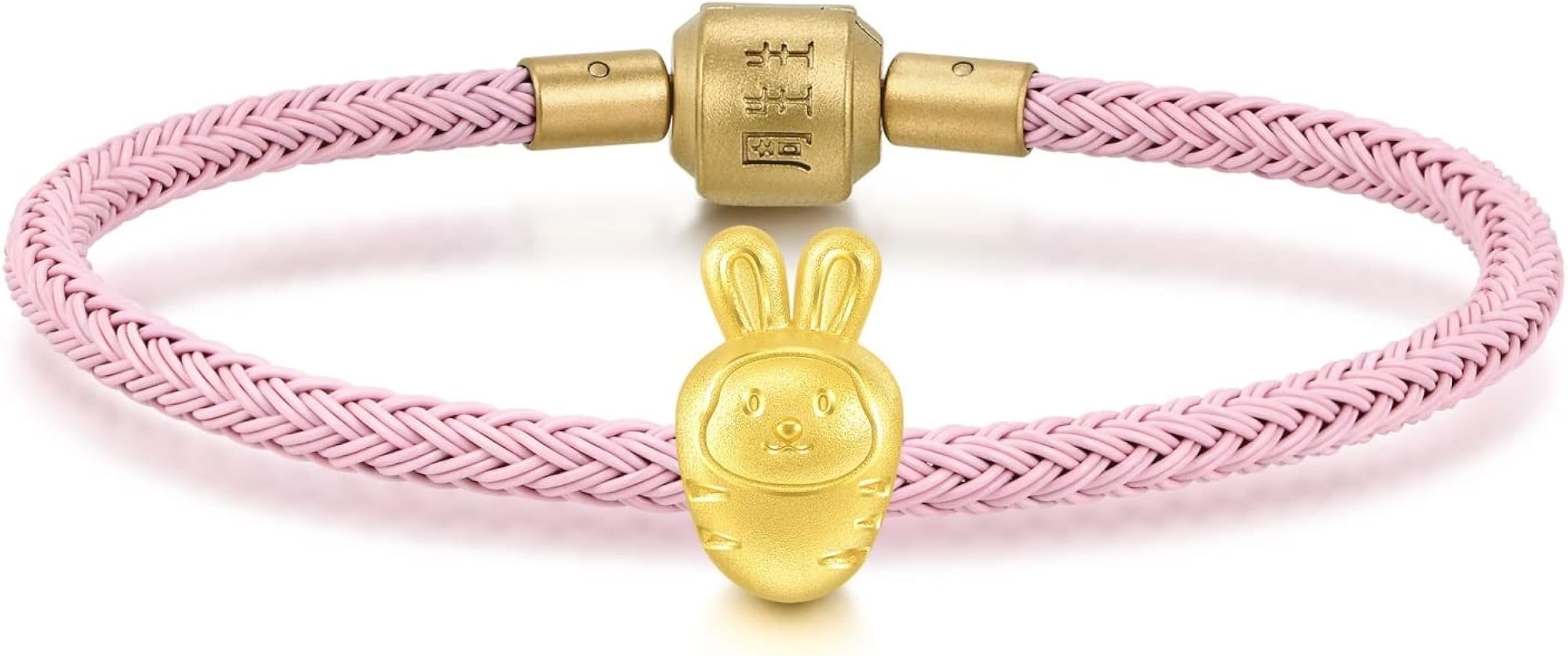 Amazon.com: CHOW SANG SANG 999 24K Solid Gold Mini Charm Carrot Rabbit Charm Blessing Bracelet for Women 93571C: Clothing, Shoes & Jewelry