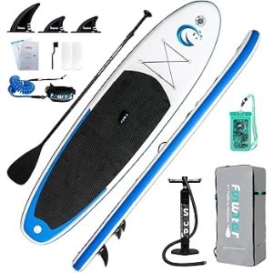 FunWater Stand Up Paddle Board Ultra-Light Inflatable Paddleboard with SUP Accessories for Adults & Youth of All Skill Levels