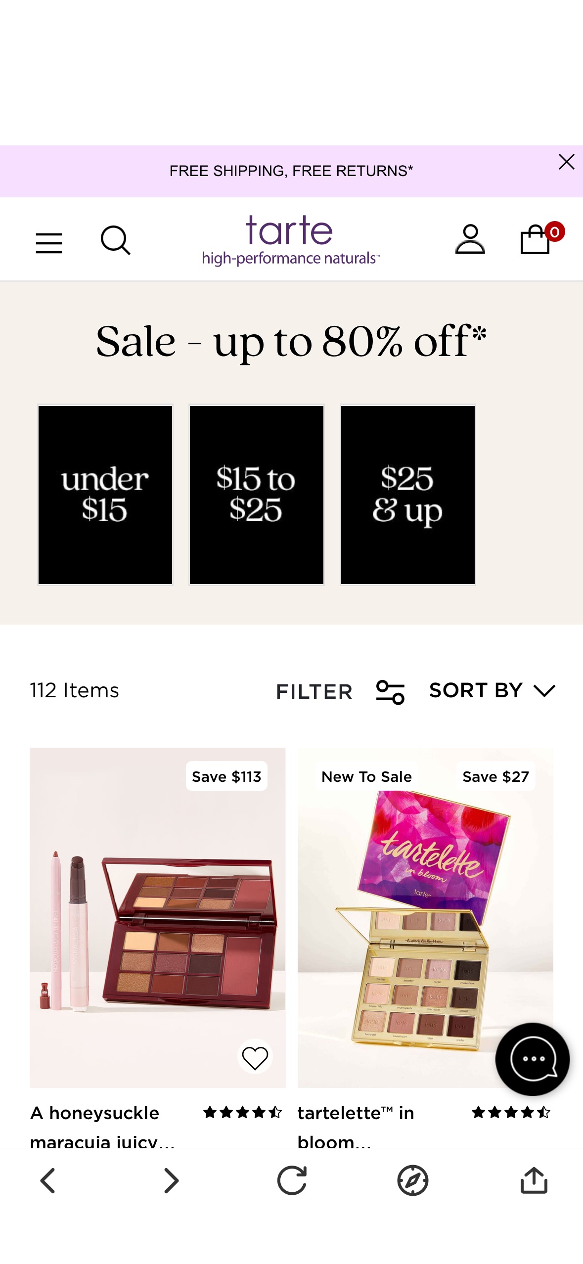 Up to 80% Off Tarte Cosmetics Sale + Free Shipping