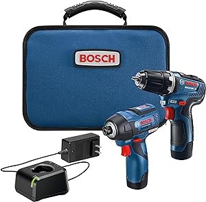 Amazon.com: BOSCH 12V Max 2-Tool Brushless Combo Kit with 3/8 In. Drill/Driver, 1/4 In. Hex Impact Driver and (2) 2 Ah Batteries (GXL12V-220B22) : Everything Else