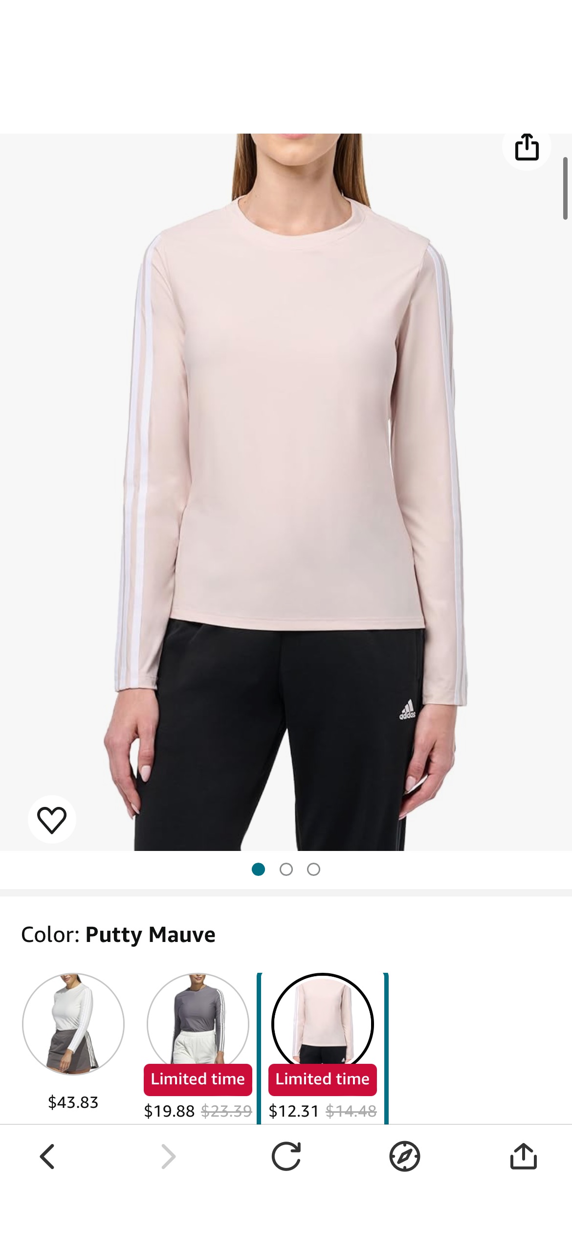 Amazon.com: adidas Women's Ultimate365 TWISTKNIT Long Sleeve Shirt