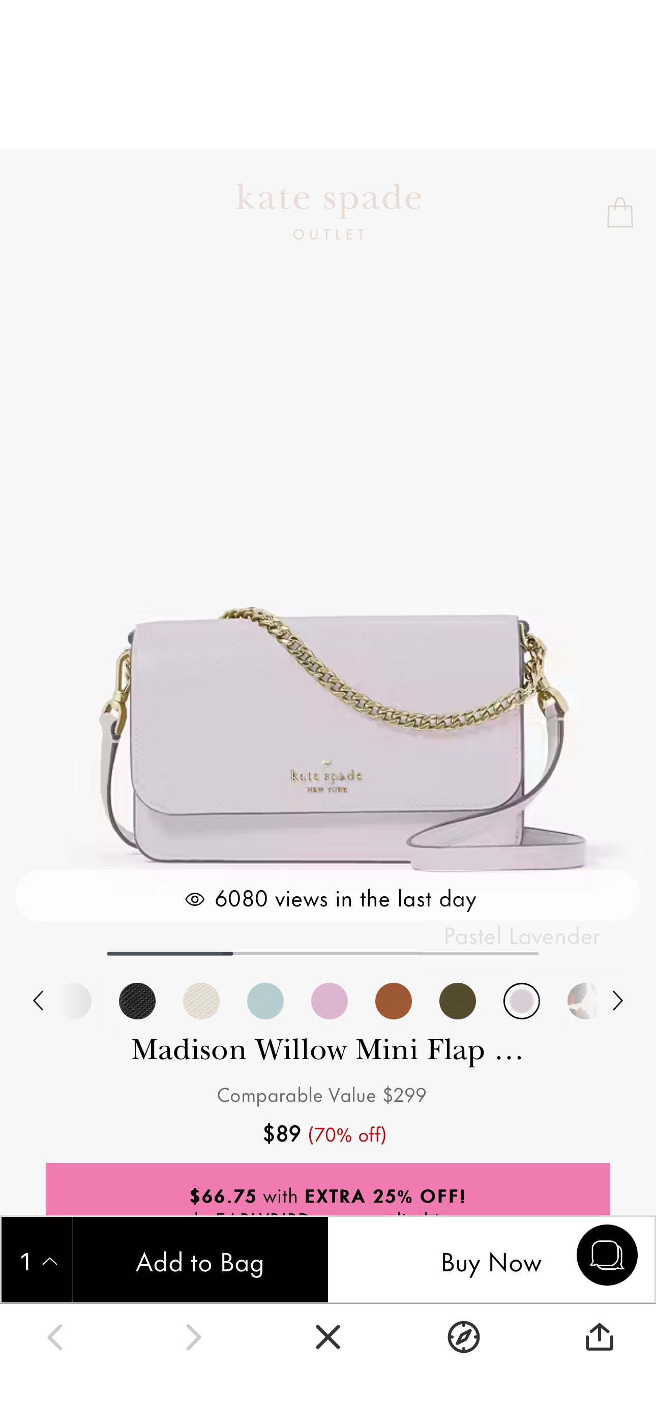 Madison Willow Mini Flap Crossbody | Kate Spade Outlet