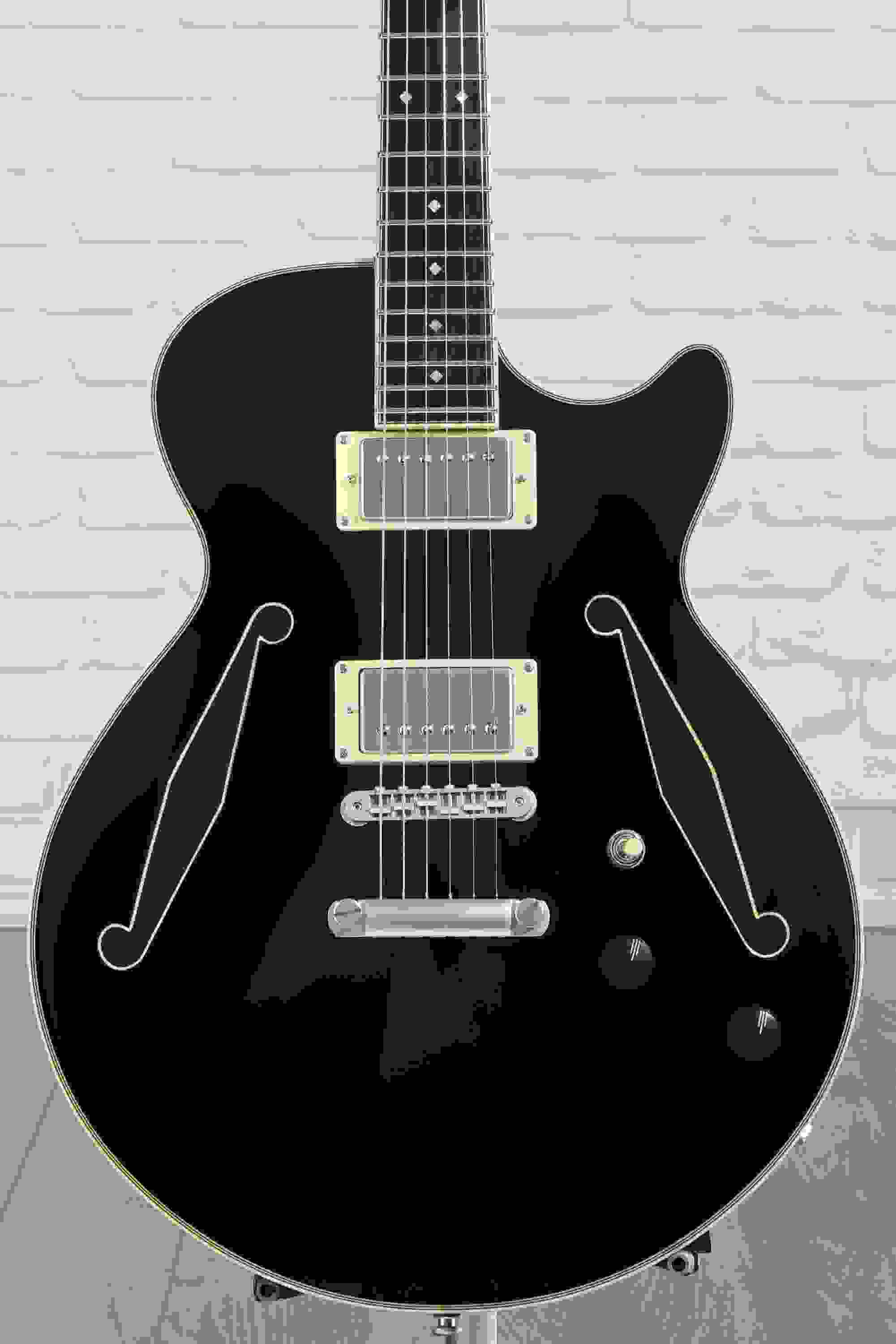 D'Angelico Excel SS Tour Semi-hollowbody Electric Guitar - Black | Sweetwater