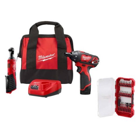 Milwaukee M12 12V 无绳电动工具+配件 25件套