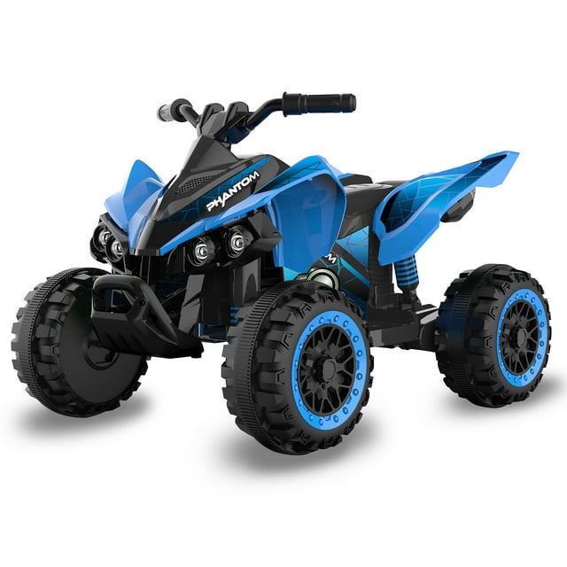 12 Volt Blue Phantom ATV Action Wheels Branded Battery Powered Rideon for Boys and Girls Ages 2 to 4 Years Old - Walmart.com