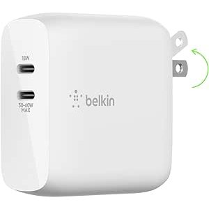 Belkin BoostCharge 双USB-C 68W GaN 墙面电源插口