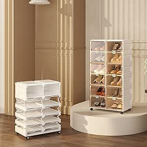 65% OFF Shoe Storage Organizer with Wheels for Closet