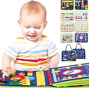 VidaVista Toddler Busy Board - Montessori Toys for 1 2 3 4 Year Old Boys &amp; Girls Toys Gifts