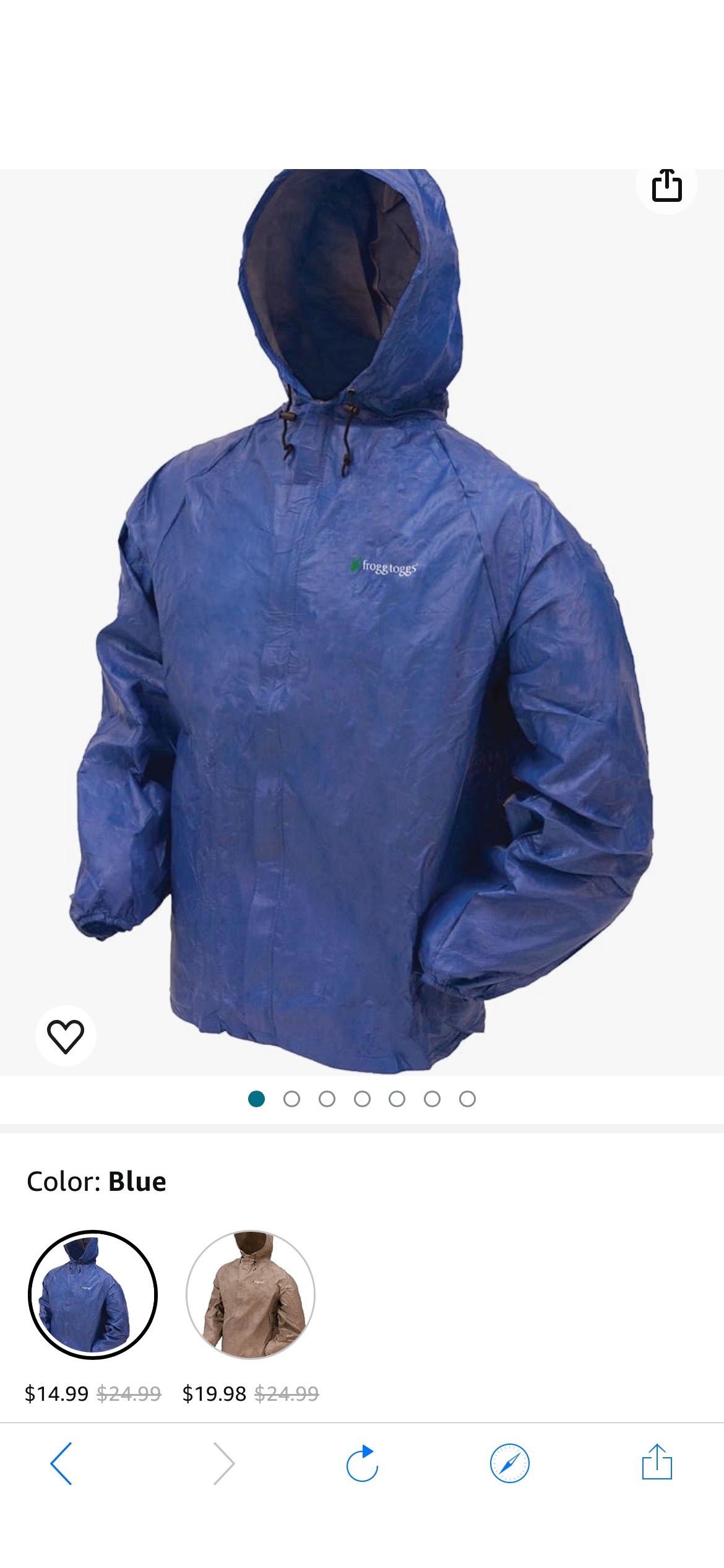 Amazon.com: FROGG TOGGS Men's Ultra-lite2 Waterproof Breathable Rain Jacket, Blue