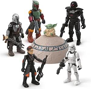 Amazon.com: STAR WARS Mission Fleet, 2.5-Inch Scale Mandalorian Action Figure Set with 6 Figures &amp; 8 Accessories, Toys for 4 Year Old Boys &amp; Girls (Amazon Exclusive) : Toys &amp; Games