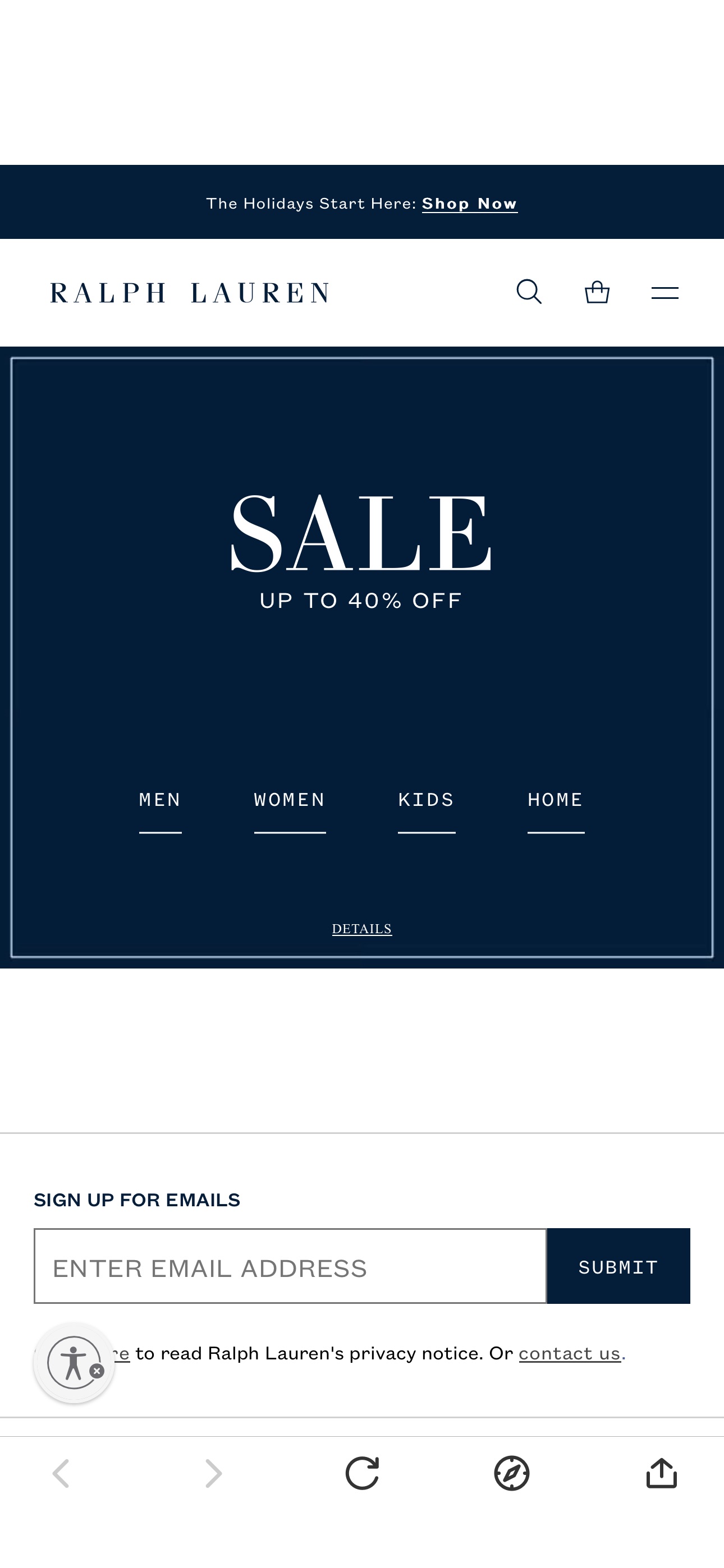 Men's, Women's, Kids, & Home Decor Sale | Ralph Lauren up to 40% off