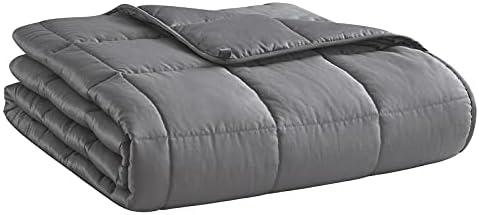 Amazon.com: Weighted Blanket (Dark Grey,48&quot;x72&quot;-15lbs) Cooling Breathable Heavy Blanket Microfiber Material with Glass Beads Big Blanket for Adult All-Season Summer Fall Winter Sof