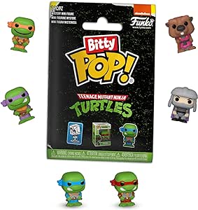 Amazon.com: Funko Bitty Pop! Singles: Teenage Mutant Ninja Turtles Mystery Mini Collectible Toys 12-Piece Poly Bag : Toys &amp; Games