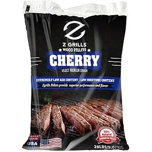 $14.99 Amazon.com : Z GRILLS Wood Pellets for Smoker Grill, 100% All-Natural Hardwood Cherry Pellet, 20lbs : Patio, Lawn & Garden